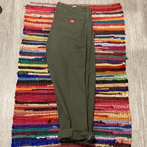 Dark Green dickies pants, 44x32, used condition, no stains.